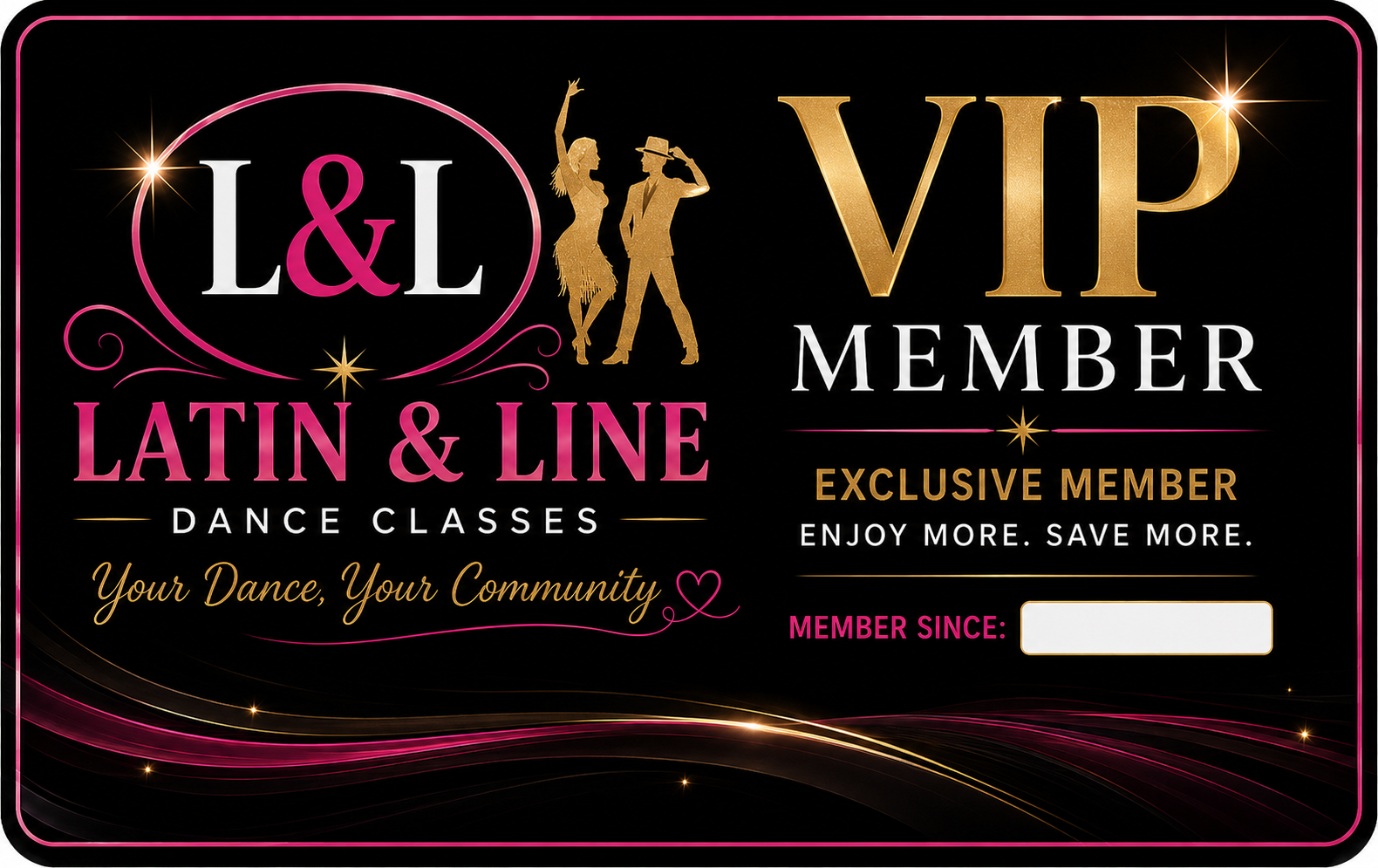 Latin & Line VIP Member card